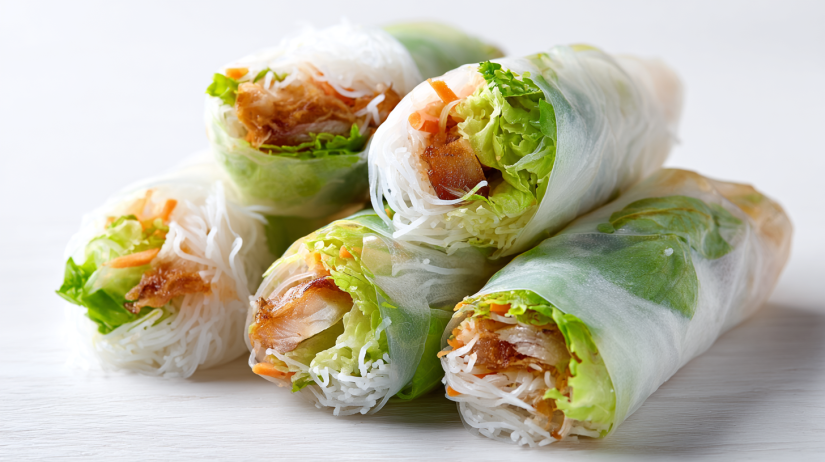 Noodle Rice Paper Rolls