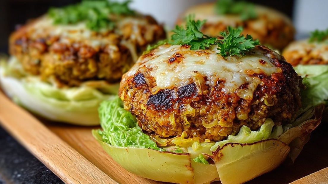 Oven-Baked Cabbage Burgers