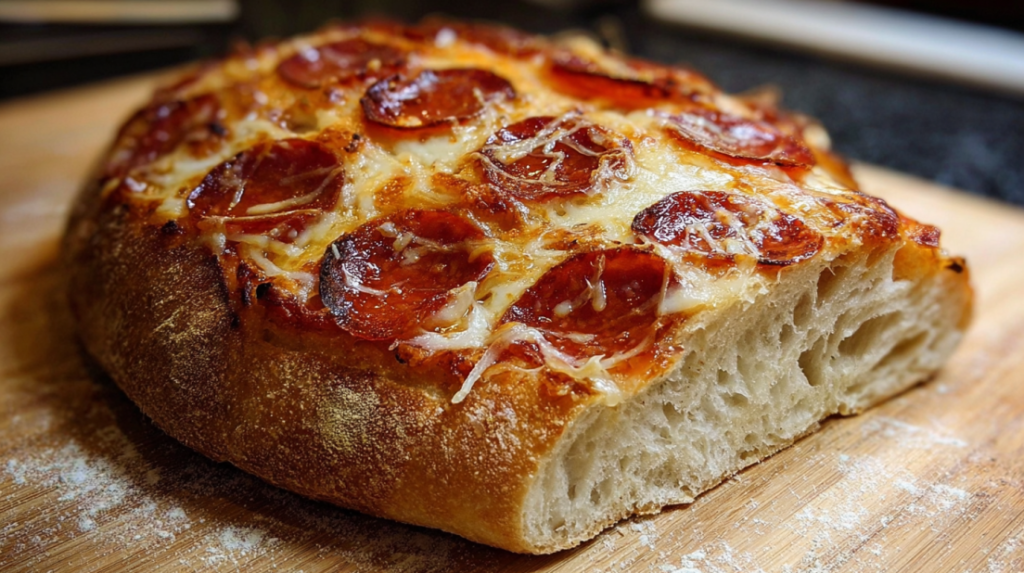 Pepperoni Pizza Sourdough Bread
