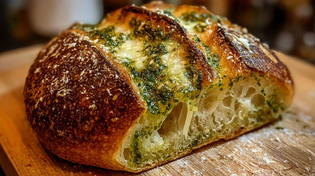Pesto Parmesan Sourdough