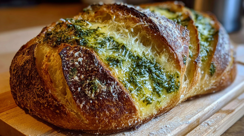 Pesto Parmesan Sourdough