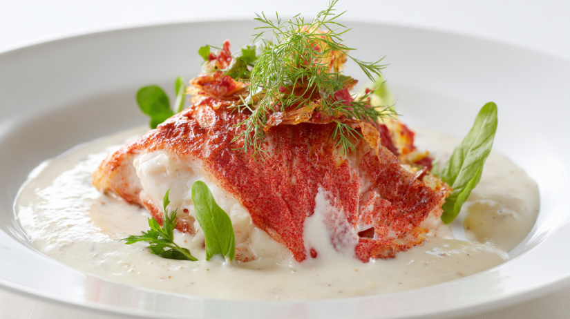 Red Snapper with Creamy Creole Sauce