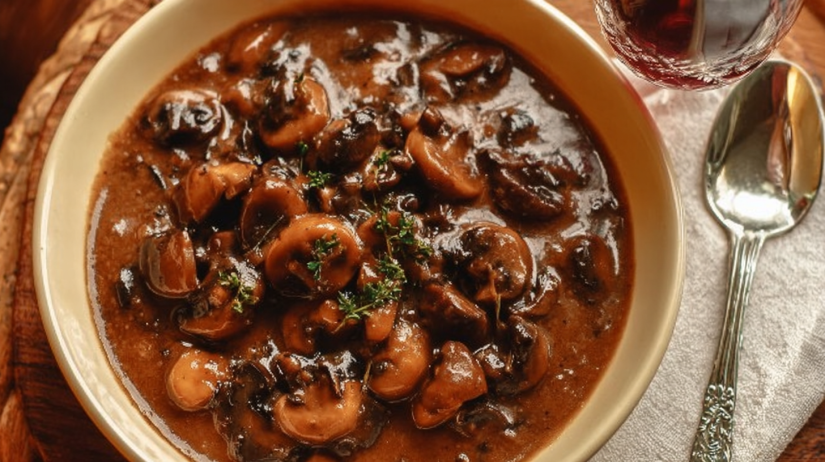 Red Wine Mushroom Sauce