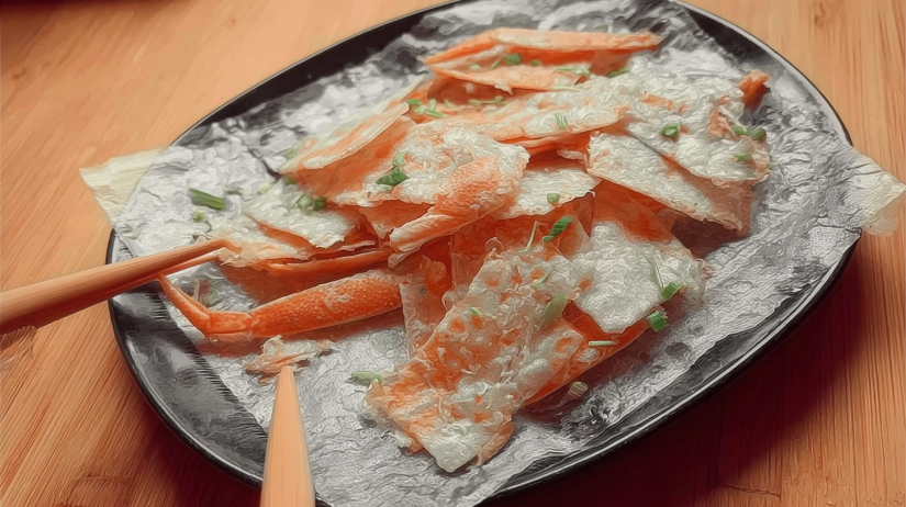 Rice Paper Crab Chips