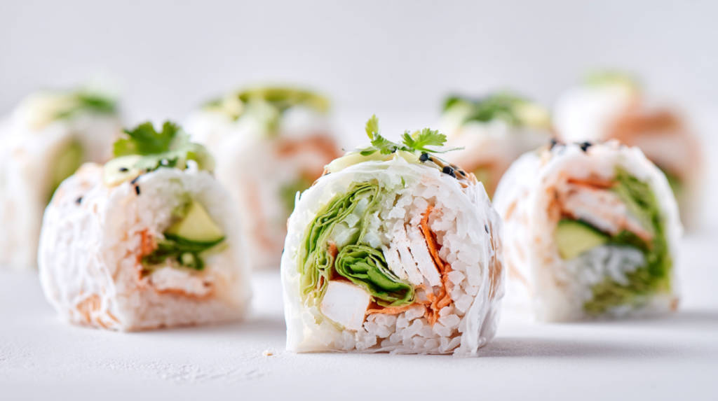 Rice Paper Sushi Rolls