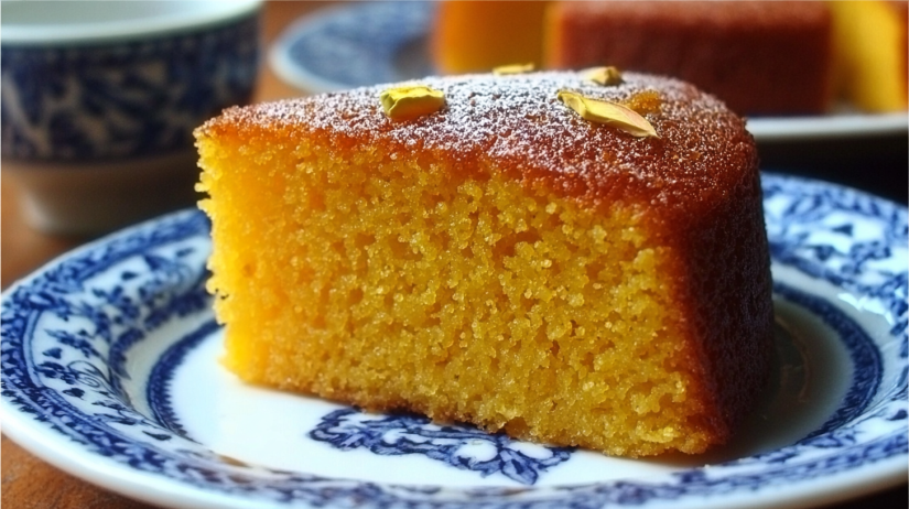 Semolina Turmeric Cake