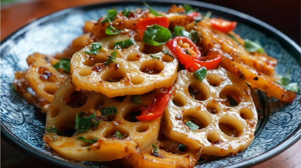 Sichuan Spicy Lotus Root Stir Fry