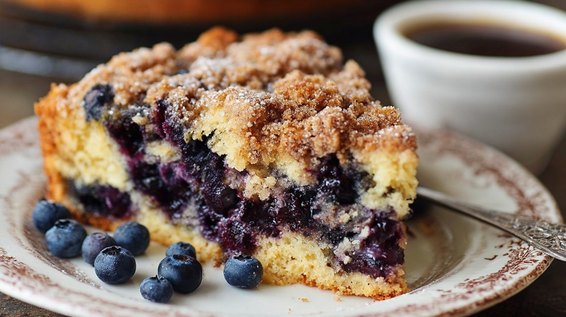 Sourdough Blueberry Buckle