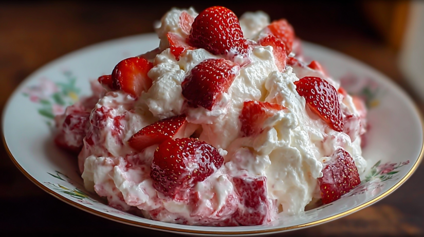 Strawberry Shortcake Fluff Salad