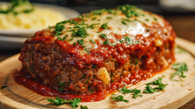 Stuffed Italian Meatloaf