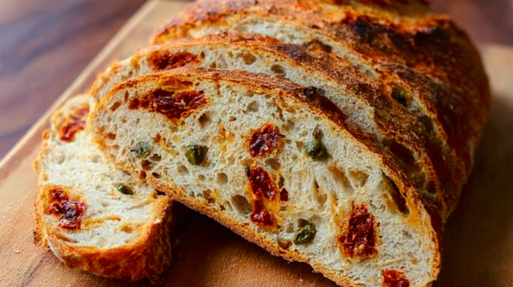 Sun-Dried Tomato Sourdough Bread with Capers