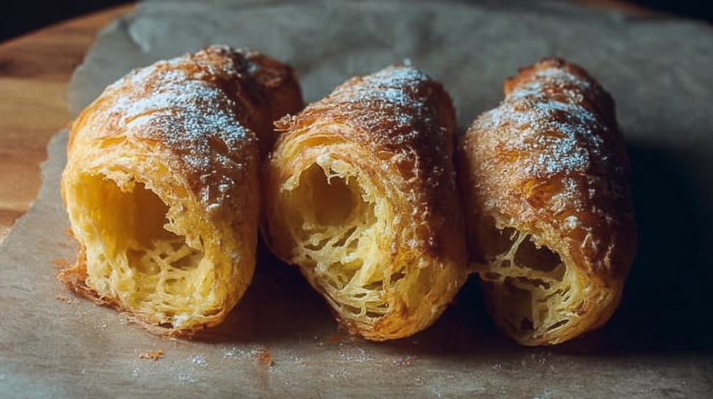 Vegan Rice Paper Croissants