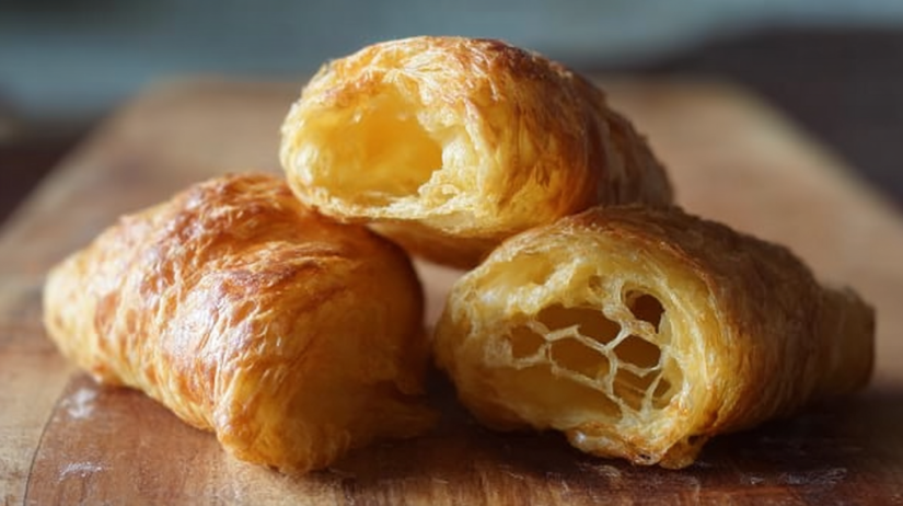 Vegan Rice Paper Croissants