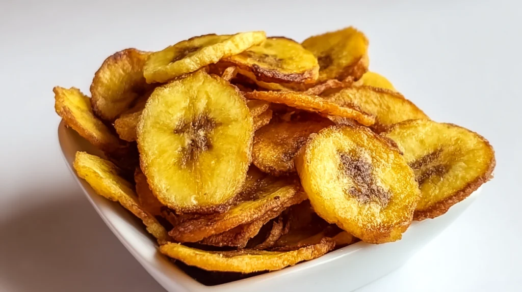 Air fried bananas chips recipe