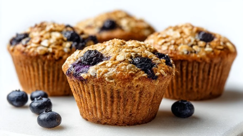Blueberry oatmeal muffins recipe