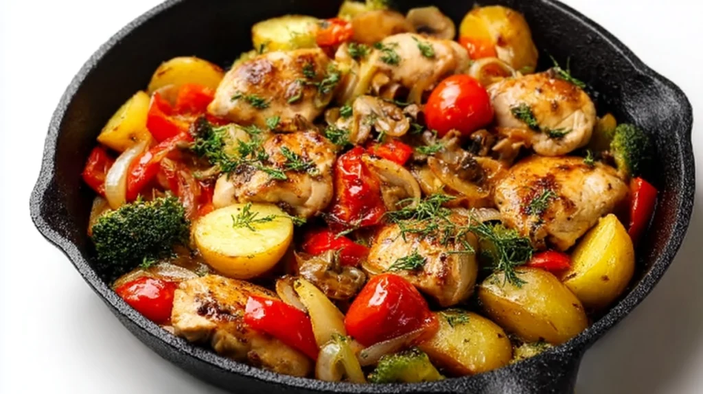 Chicken and Vegetables Skillet recipe