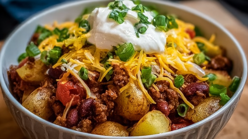 Loaded Potato Taco Bowl