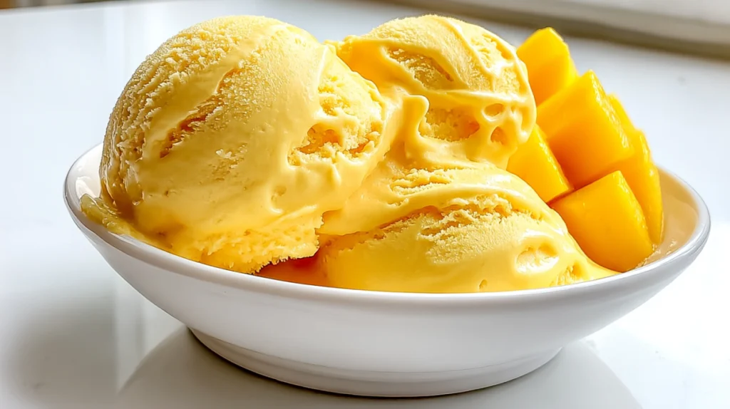 Mango Greek Frozen Yogurt recipe