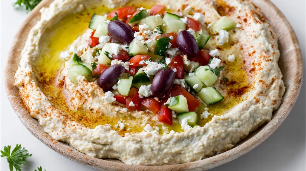 Mediterranean hummus dip recipe