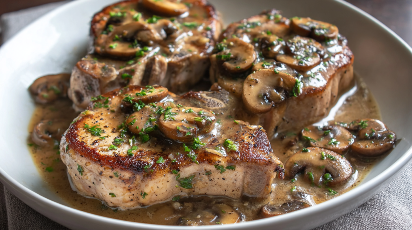 Mushroom Pork Chops RECIPE