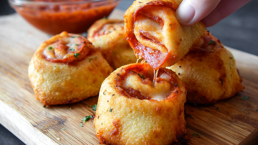 Pepperoni Pizza Roll Ups recipe