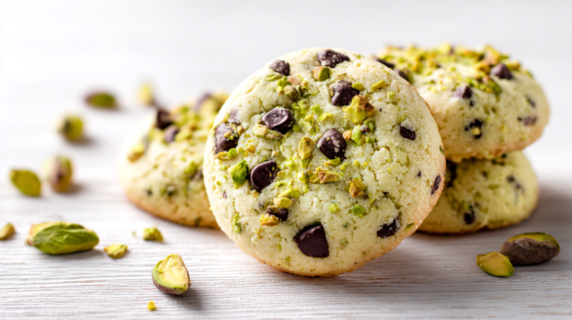 Pistachio Cream Chocolate Cookies