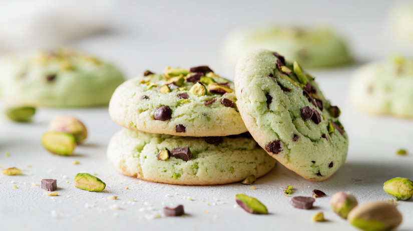 Pistachio Cream Chocolate Cookies