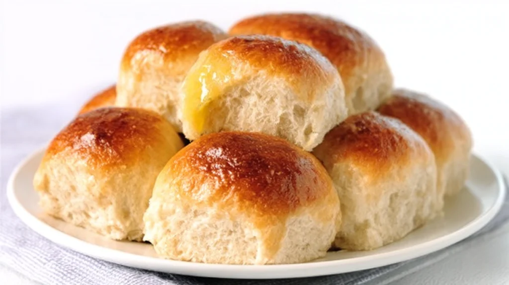 Sourdough Hawaiian rolls baked until golden, soft, and fluffy with a slightly sweet finish