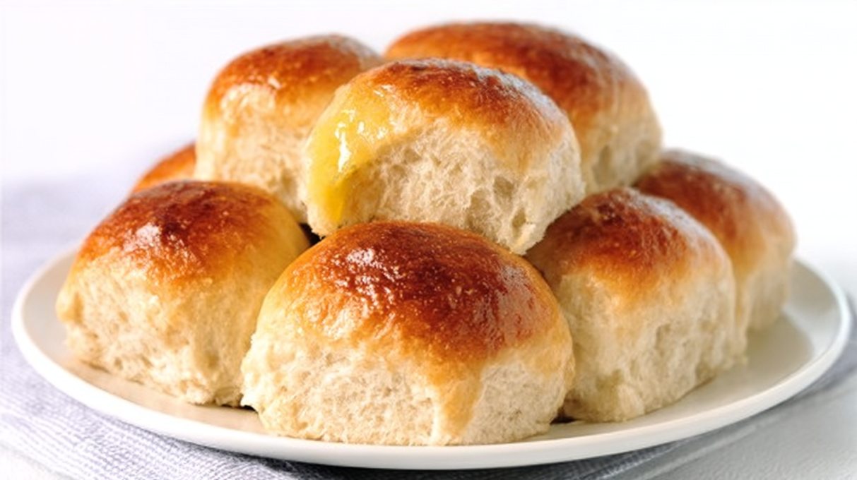 Sourdough Hawaiian rolls baked until golden, soft, and fluffy with a slightly sweet finish