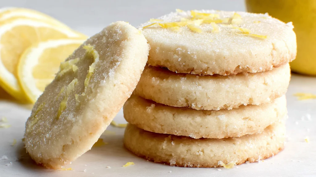 Sourdough Lemon Shortbread Cookies recipe