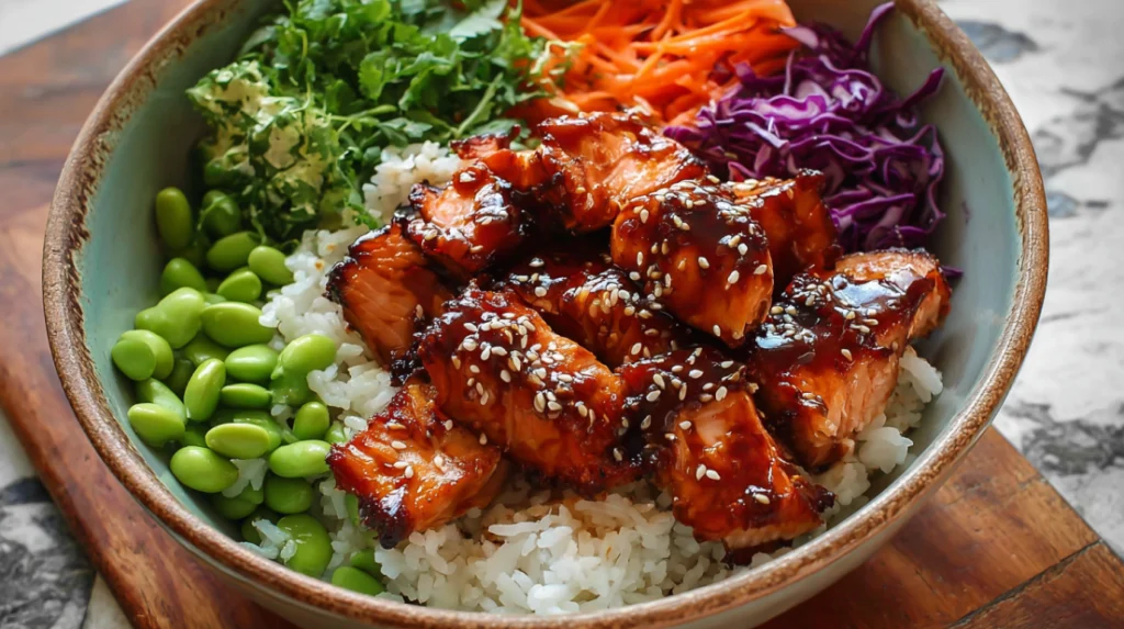 Teriyaki Salmon Bowl recipe
