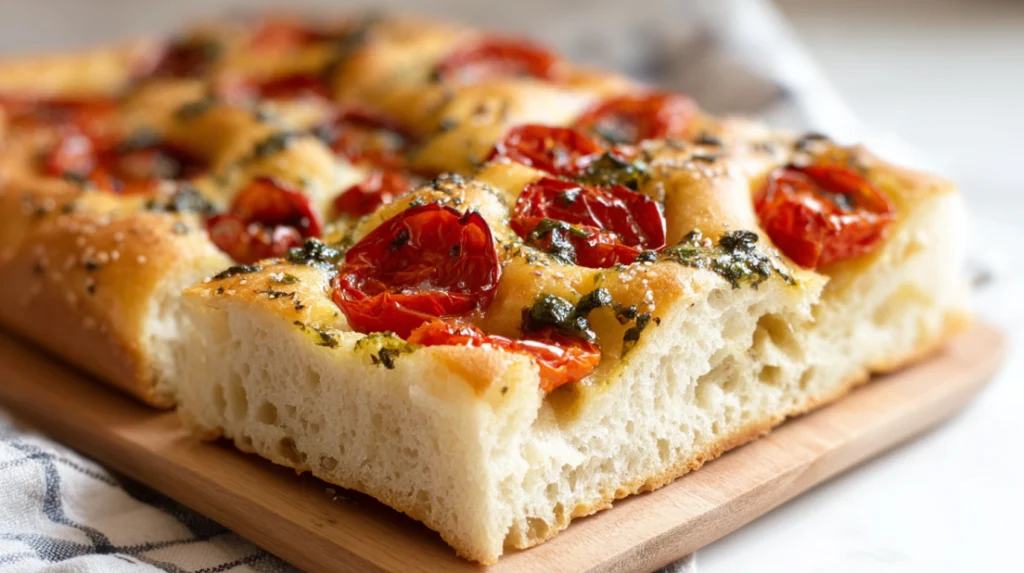 Tomato Basil Focaccia recipe