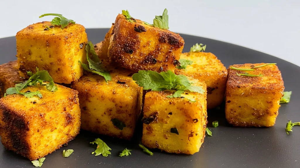 baked paneer cubes recipe