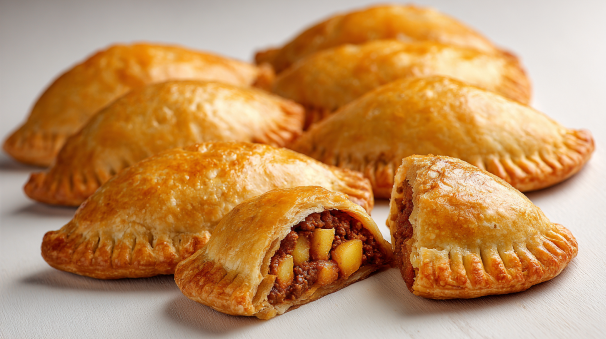 Golden baked Irish beef and Guinness hand pies filled with tender beef and rich stout gravy