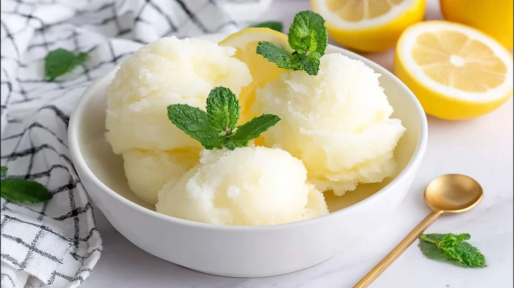 lemon sorbet recipe
