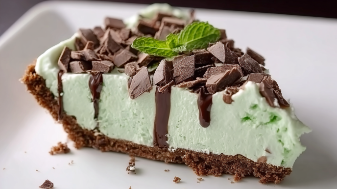 mint chocolate chip no bake pie recipe