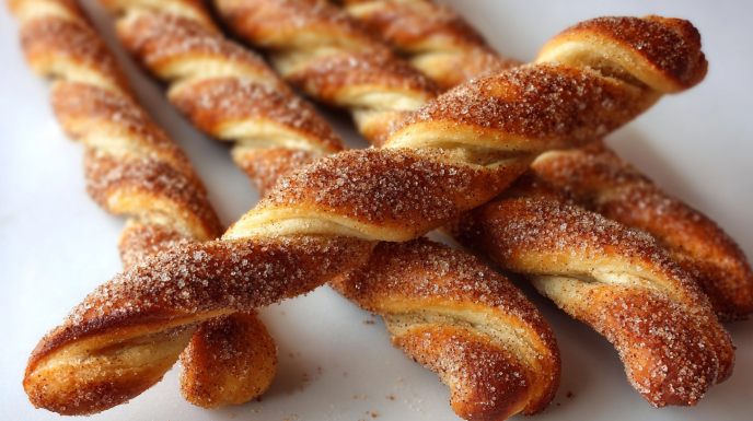 sourdough discard cinnamon sugar twists recipe
