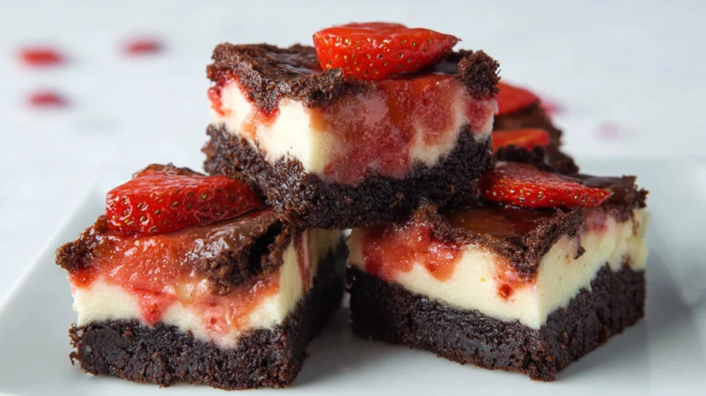 strawberry cheesecake brownies recipe