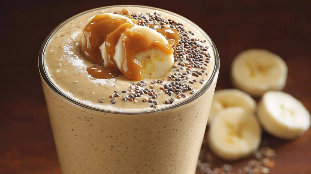 Banana Peanut Butter Chia Smoothie