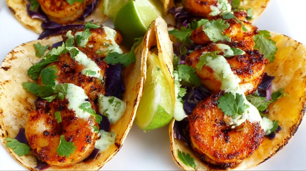 Easy Blackened Shrimp Tacos