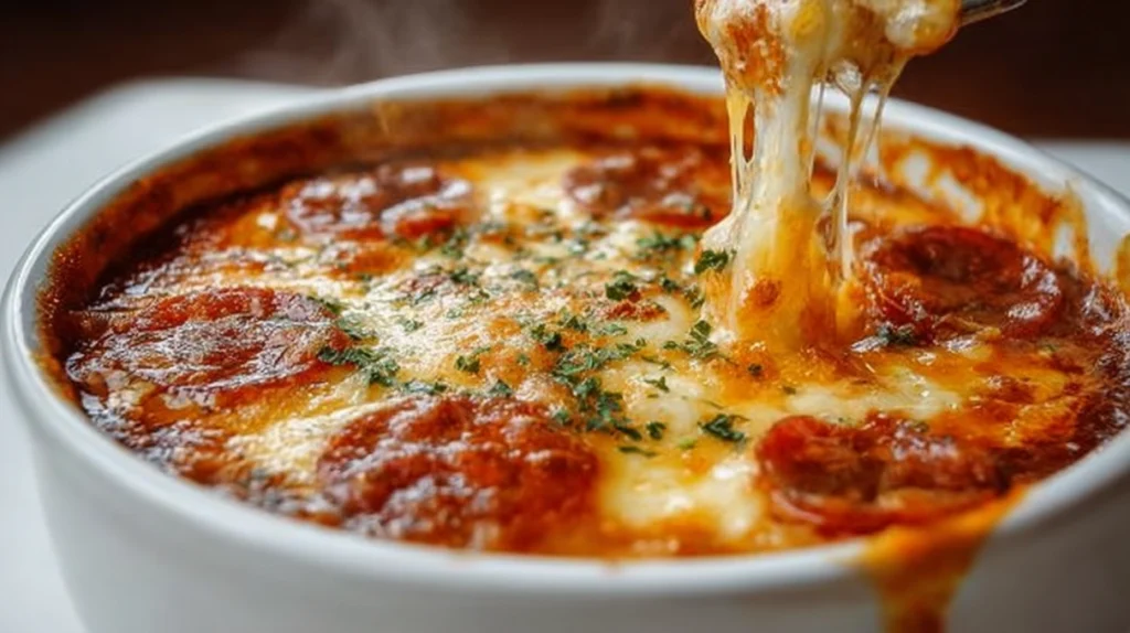 Cheesy Pizza Soup