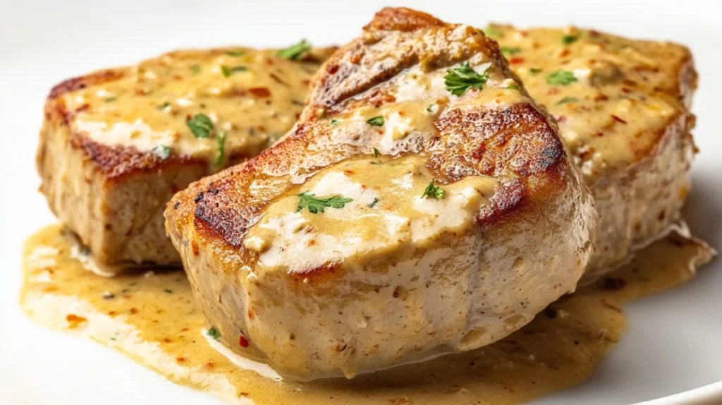 Creamy Cajun Pork Chops recipe
