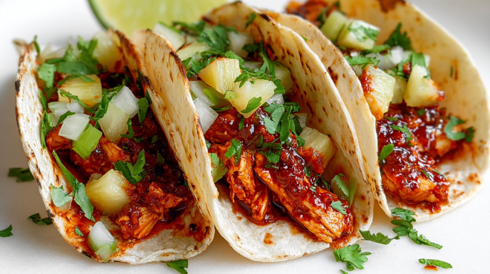 Hawaiian Chicken Tacos recipe
