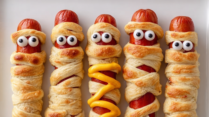 Hot Dog Mummies recipe