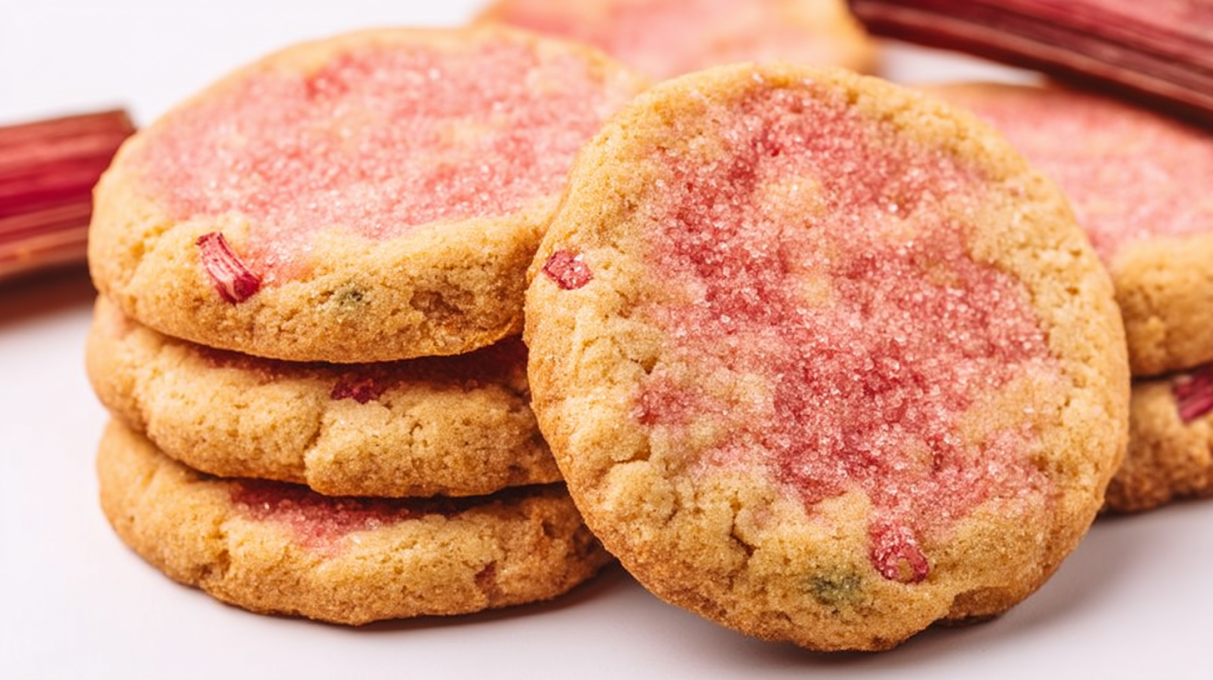 Brown Sugar Rhubarb Cookies