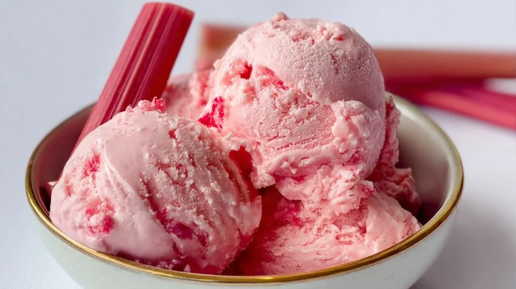 Rhubarb Ice Cream recipe