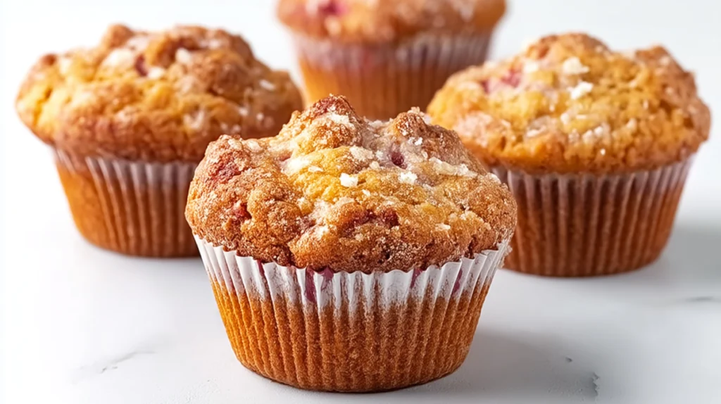 Rhubarb Muffins with Greek Yogurt recipe