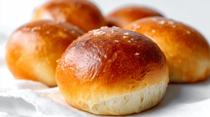 Sourdough discard rolls baked until golden, soft, and fluffy with a light crust