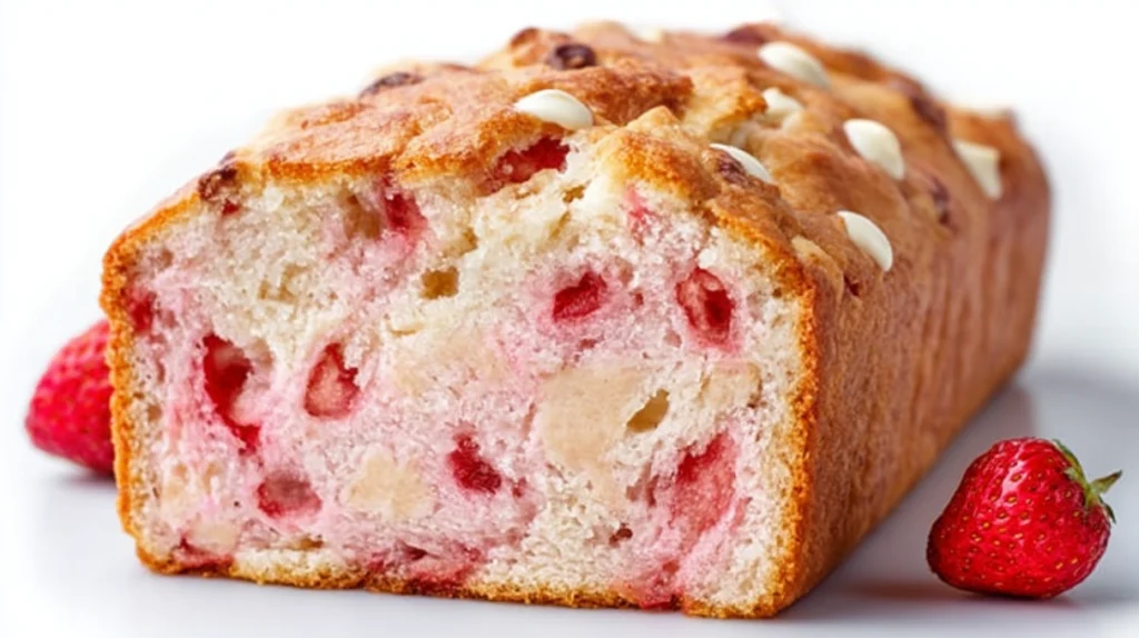 Sourdough White Chocolate Chips Strawberry Bread RECIPE