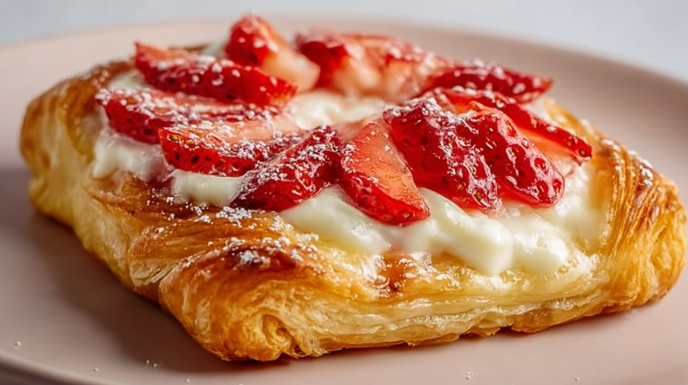 Strawberry Cheesecake Danish recipe